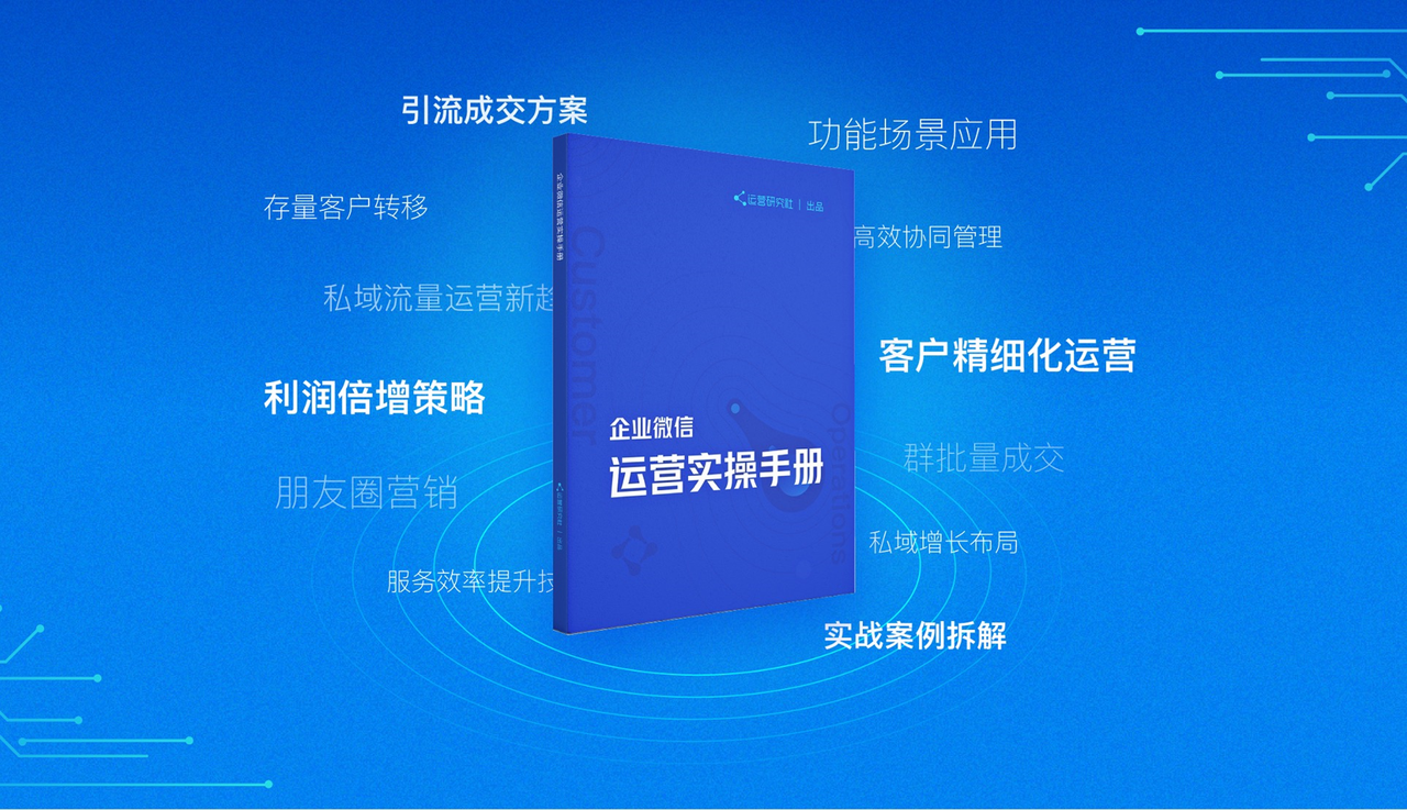 企业微信运营实操手册宣传图